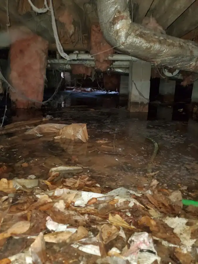 Crawl space flood assessment for Commercial Water Damage Restoration in Murrysville